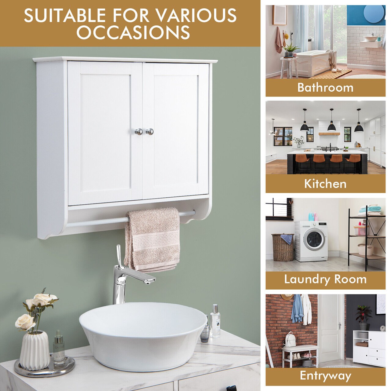 Medicine cabinet with mirror discount and towel bar
